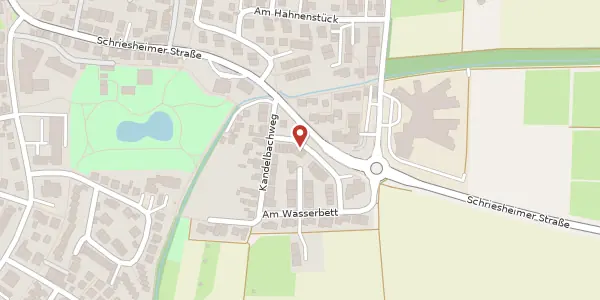 Karte der Umgebung von Dossenheimer Weg 12, 68526 Ladenburg
