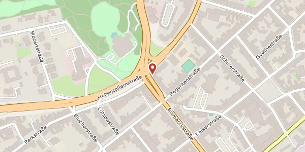 Karte der Umgebung von Bismarckstr. 118, 41061 Mönchengladbach