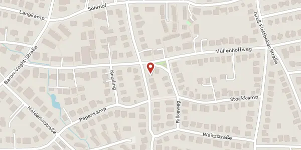 Karte der Umgebung von Schoenaich-Carolath-Straße 14, 22607 Hamburg