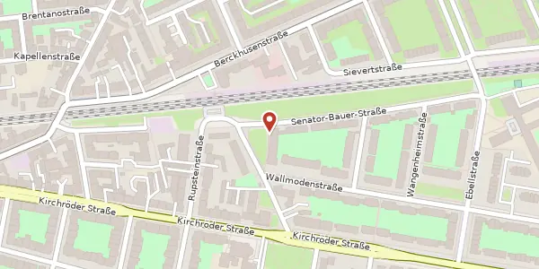 Karte der Umgebung von Uhlhornstraße 14, 30625 Hannover