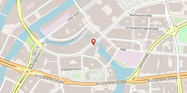 Karte der Umgebung von Großer Burstah 1-3, 20457 Hamburg