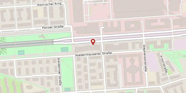Karte der Umgebung von Europa-Allee 101, 60486 Frankfurt