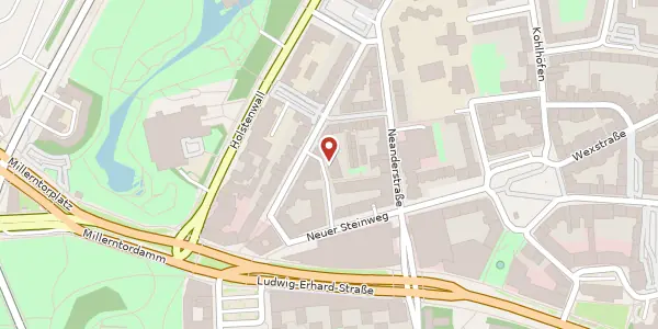 Karte der Umgebung von Hütten 95a, 20355 Hamburg