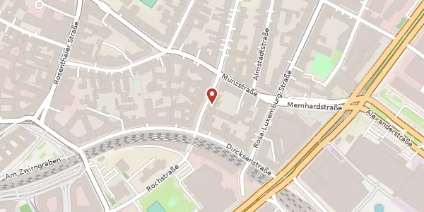 Karte der Umgebung von Rochstraße 17, 10178 Berlin