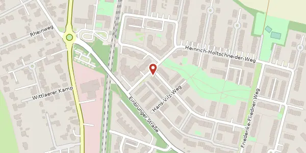 Karte der Umgebung von Hans-Vilz-Weg 2, 40489 Düsseldorf