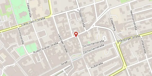 Karte der Umgebung von Laasener Straße 12, 07545 Gera