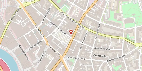 Karte der Umgebung von Beethovenstraße 1, 66111 Saarbrücken