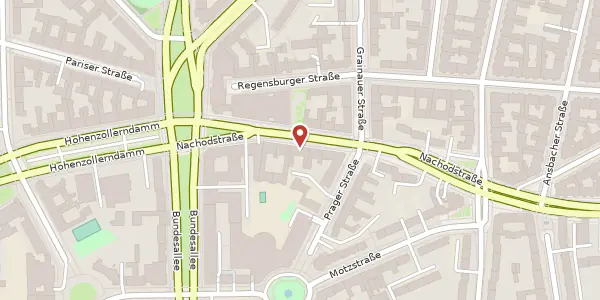 Karte der Umgebung von Nachodstraße 19, 10779 Berlin