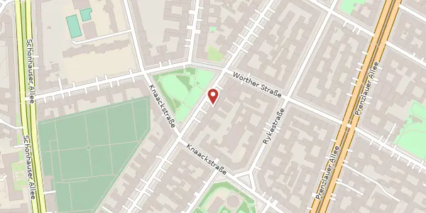 Karte der Umgebung von Kollwitzstraße 64, 10435 Berlin