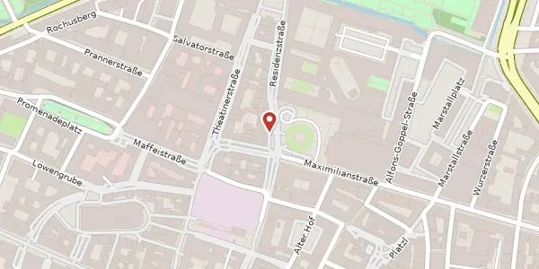 Karte der Umgebung von Residenzstr. 12, 80333 München