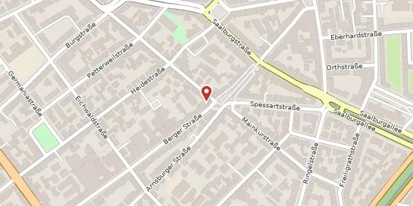 Karte der Umgebung von Berger Str. 179, 60385 Frankfurt