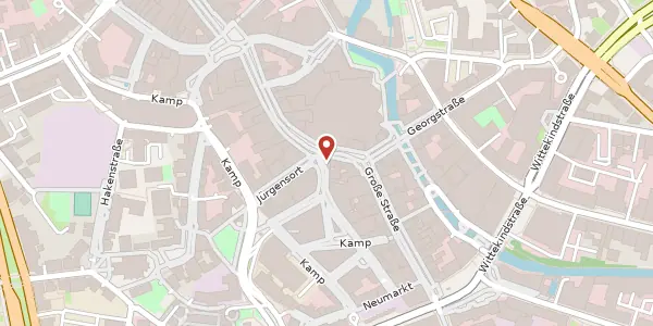 Karte der Umgebung von Große Str. 67, 49074 Osnabrück