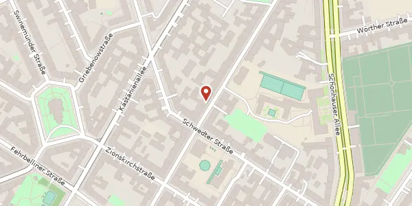 Karte der Umgebung von Choriner Straße 63, 10435 Berlin