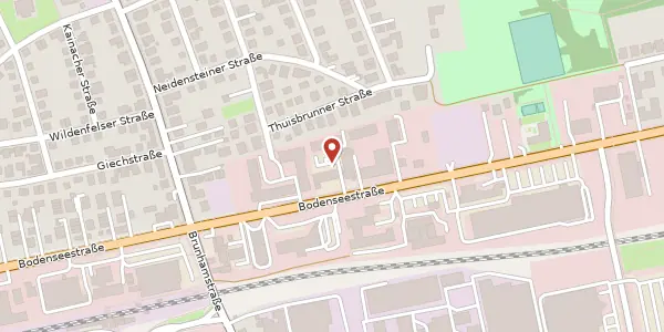 Karte der Umgebung von Bodenseestr. 222 / II, 81243 München