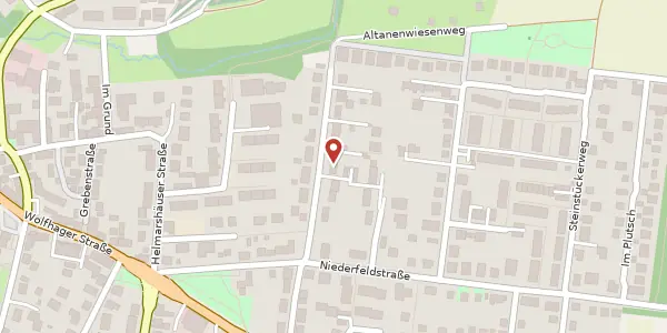 Karte der Umgebung von Am Kreuzstein 18e, 34128 Kassel