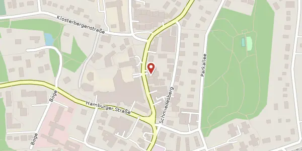 Karte der Umgebung von Bergstraße 8, 21465 Reinbek