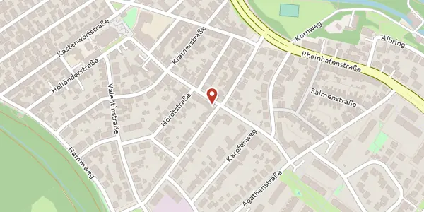 Karte der Umgebung von Turnerstraße 34, 76189 Karlsruhe
