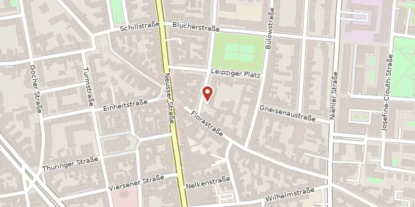 Karte der Umgebung von Yorckstrasse 6, 50733 Köln