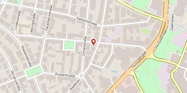Karte der Umgebung von Niedenau 45, 60325 Frankfurt