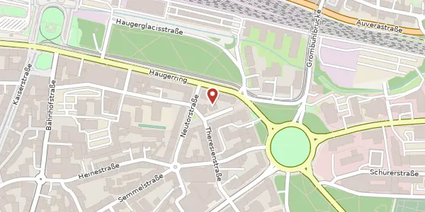 Karte der Umgebung von Prymstraße 1, 97070 Würzburg