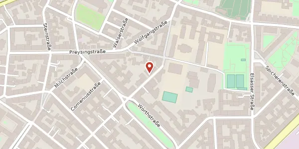 Karte der Umgebung von Metzstr. 33, 81667 München