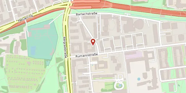 Karte der Umgebung von Rümannstr. 11, 80804 München