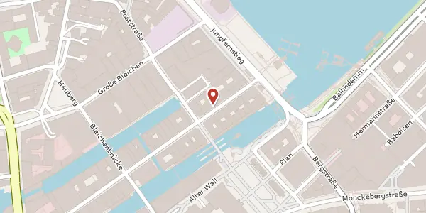 Karte der Umgebung von Neuer Wall 18, 20354 Hamburg