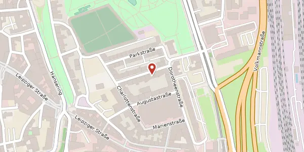 Karte der Umgebung von Anhalter Str. 12, 06108 Halle (Saale)