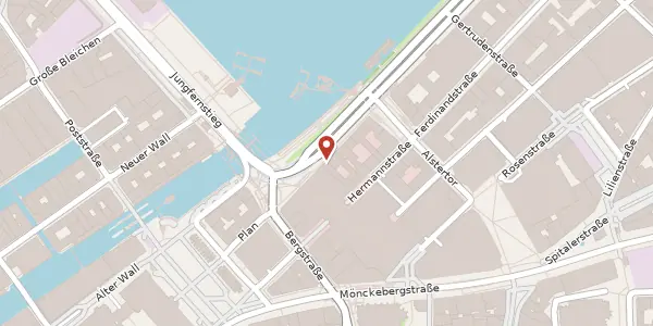Karte der Umgebung von Ballindamm 38, 20095 Hamburg