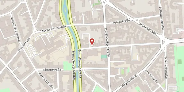 Karte der Umgebung von Franklinstr. 14, 40479 Düsseldorf