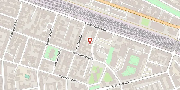 Karte der Umgebung von Benditstr. 12, 90763 Fürth