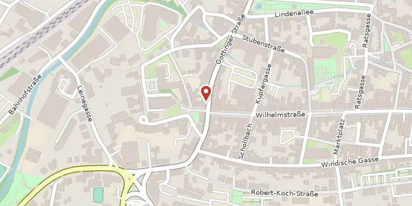 Karte der Umgebung von Göttinger Straße 1, 37308 Heilbad Heiligenstadt