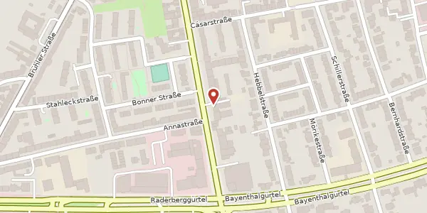 Karte der Umgebung von Bonner Str. 323, 50968 Köln