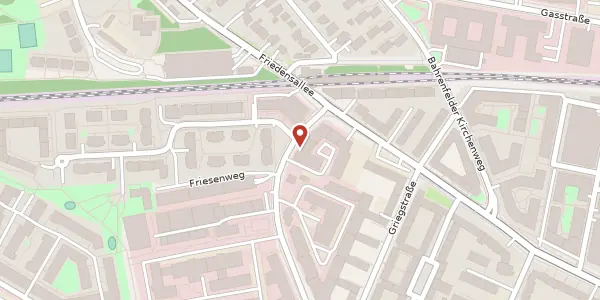 Karte der Umgebung von Friesenweg 1, 22763 Hamburg