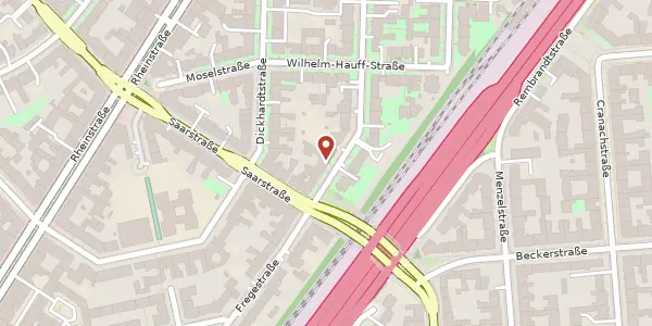 Karte der Umgebung von Fregestraße 23, 12159 Berlin