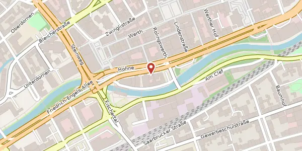 Karte der Umgebung von Höhne 18, 42275 Wuppertal