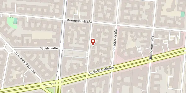 Karte der Umgebung von Wielandstraße 31, 10629 Berlin