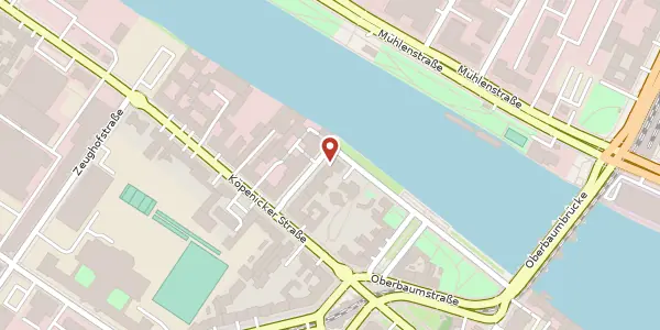 Karte der Umgebung von Pfuelstraße 4, 10997 Berlin