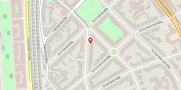 Karte der Umgebung von Uhlandstr. 45, 40237 Düsseldorf