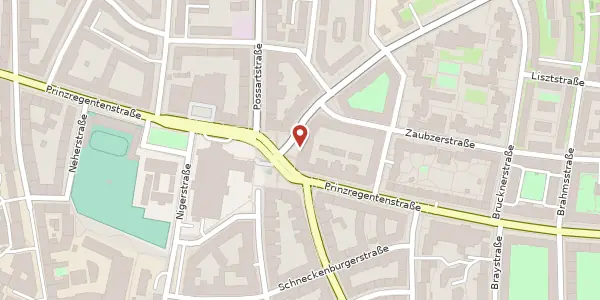 Karte der Umgebung von Prinzregentenplatz 21, 81675 München