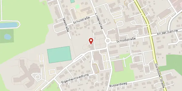 Karte der Umgebung von Schloßstraße 10, 19067 Leezen