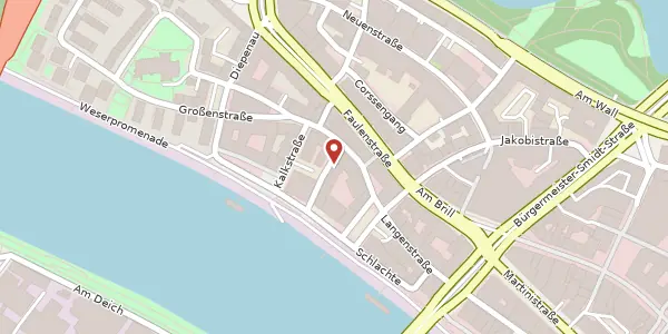 Karte der Umgebung von Große Fischerstr. 4, 28195 Bremen