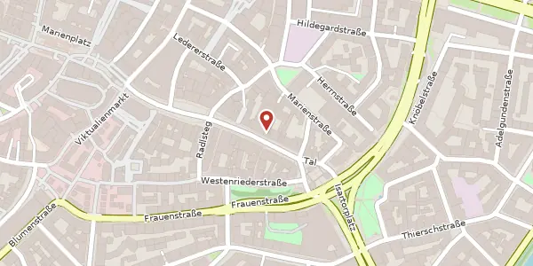 Karte der Umgebung von Tal 27, 80333 München