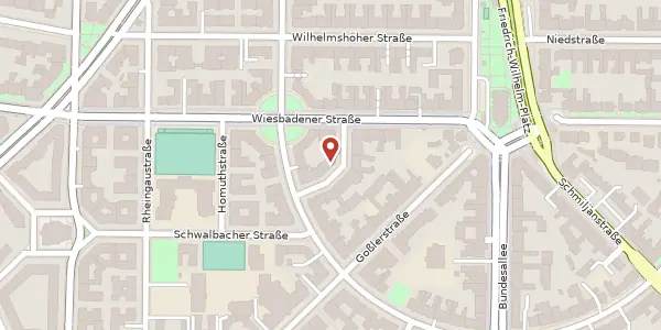 Karte der Umgebung von Rotdornstraße 2, 12161 Berlin
