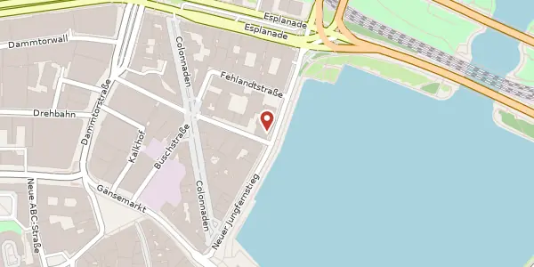 Karte der Umgebung von Neuer Jungfernstieg 17, 20354 Hamburg