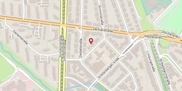 Karte der Umgebung von Schuberstr. 10, 40235 Düsseldorf