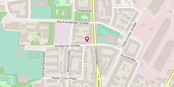 Karte der Umgebung von Gaißacher Str. 20, 81371 München