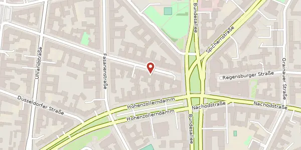 Karte der Umgebung von Pariser Straße 61, 10719 Berlin