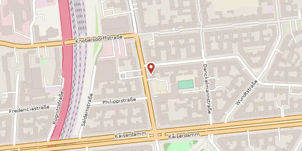Karte der Umgebung von Sophie-Charlotten-Straße 73, 14059 Berlin