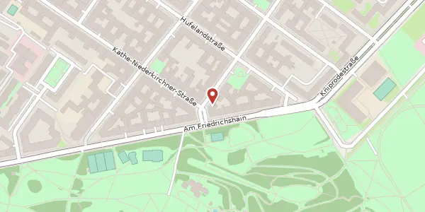 Karte der Umgebung von Hans-Otto-Straße 2, 10407 Berlin